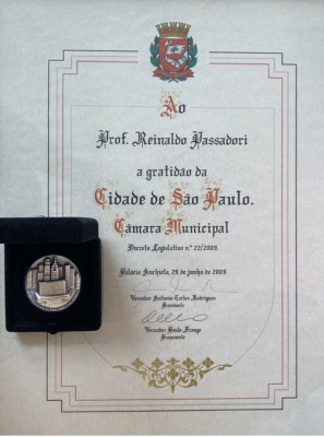 Certificado Honraria Reinaldo Passadori